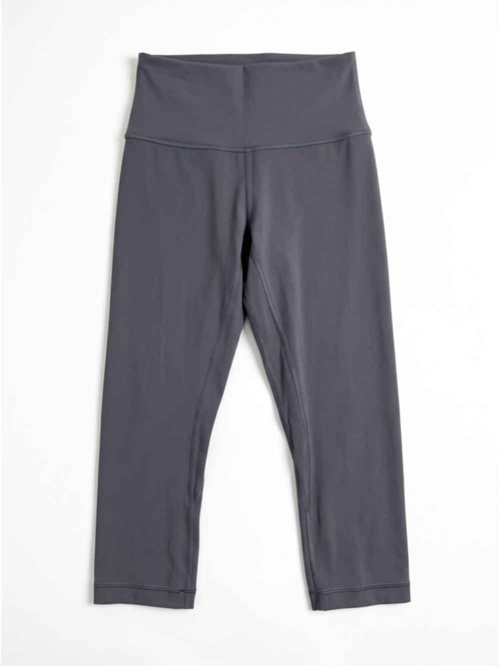 LULULEMON Leggings Align Nulu Gray Cropped Pants Yoga Athleisure Gym Train, Sz 6